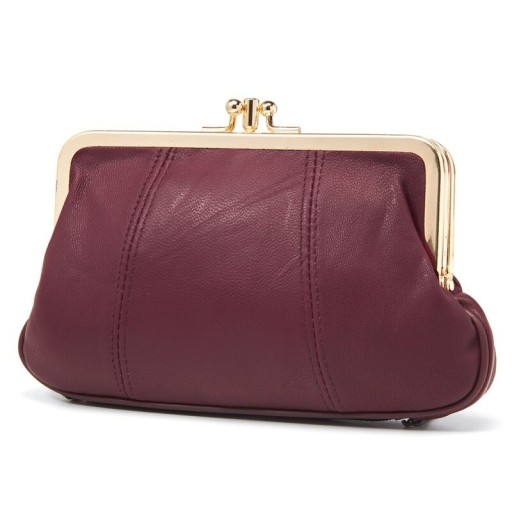 Dames leren clutch tas M383