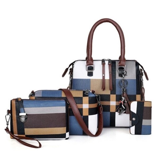 Dames leren handtas set van 4 stuks J113