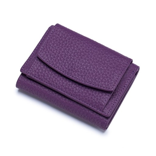 Dames leren mini portemonnee M210