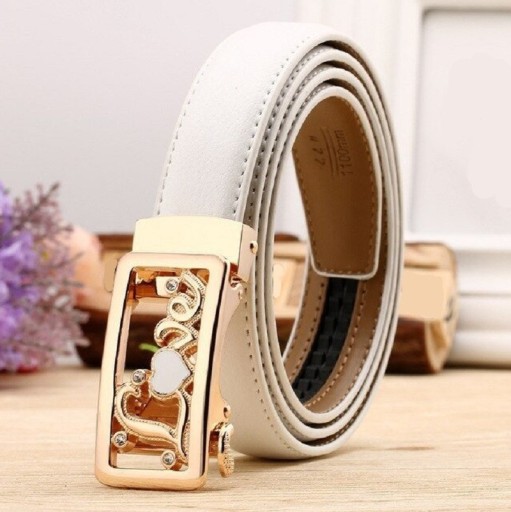 Dames leren riem L143