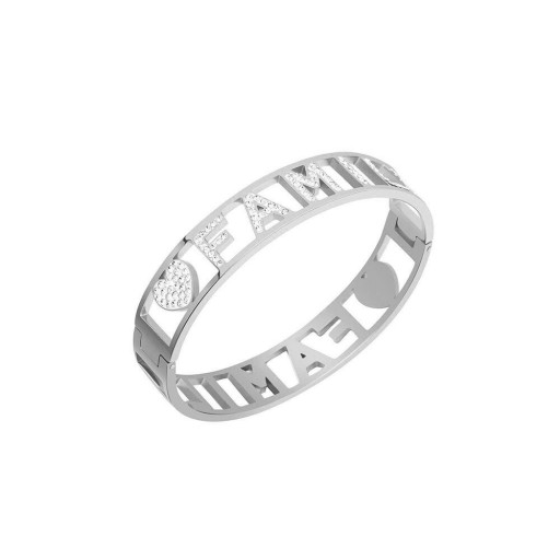 Dames massief familie armband