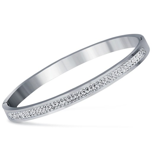 Dames massieve armband met stenen H212