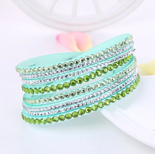 Dames meerlaagse armband met stenen