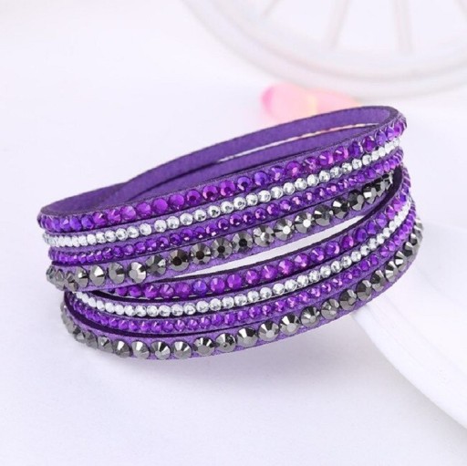 Dames meerlaagse armband met stenen