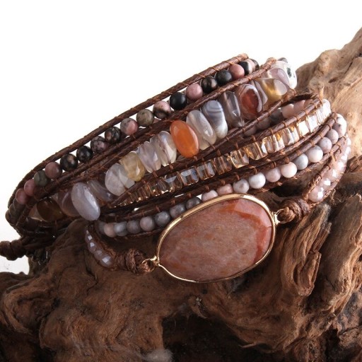 Dames multilayer kralenarmband H322