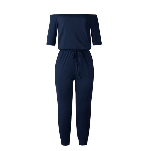 Dames off-shoulder jumpsuit