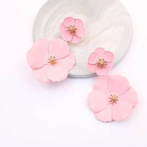 Dames oorbellen bloemen J189