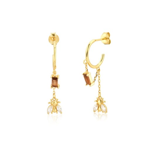 Dames oorbellen met hanger G631