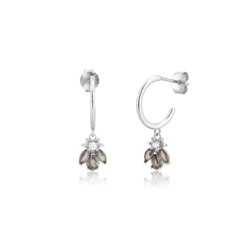 Dames oorbellen met hanger G631