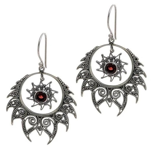 Dames oorbellen met hanger R97
