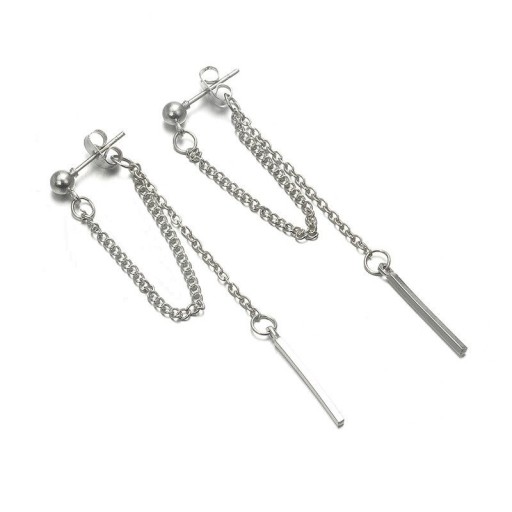 Dames oorbellen met ketting