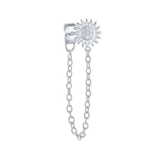 Dames oorbellen met ketting