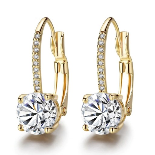 Dames oorbellen met stenen R56