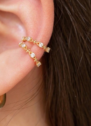 Dames oorbellen met strass steentjes R14