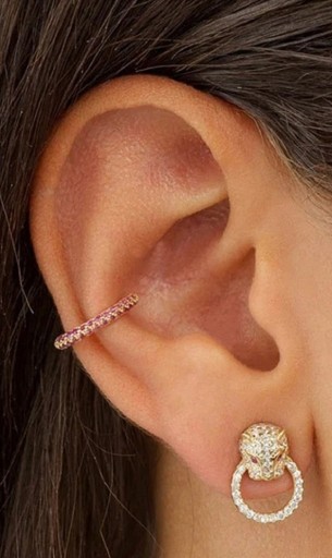Dames oorbellen met strass steentjes