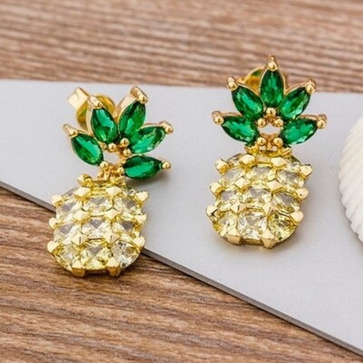 Dames oorbellen met zirkonen G668