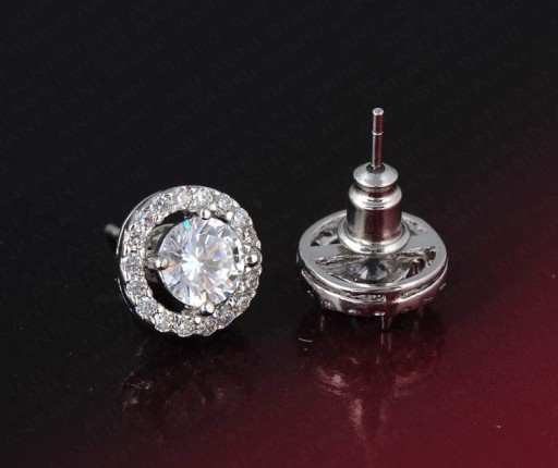Dames oorbellen met zirkoon J1753