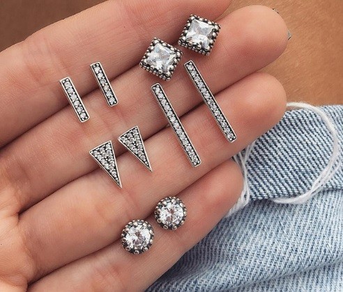 Dames oorbellen set - 5 paar