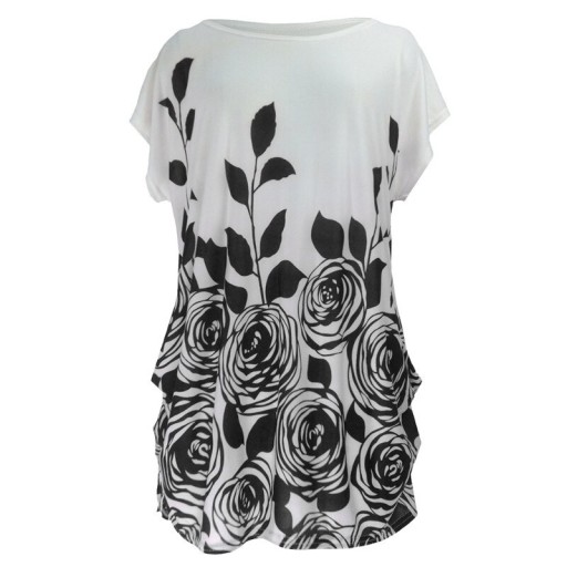 Dames plus size bedrukt t-shirt