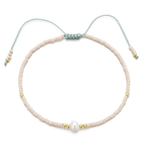 Dames pull-up armband met parel