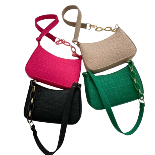 Dames retro handtas 19 x 5 x 42 cm Stijlvolle tas van vilt met een langwerpige vorm voor dagelijks gebruik