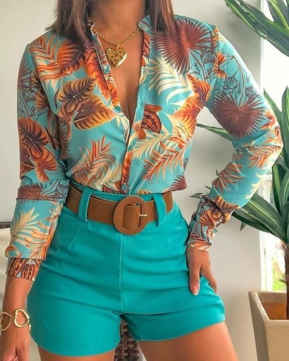 Dames shirt en short B1272