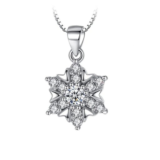 Dames sneeuwvlok ketting D812