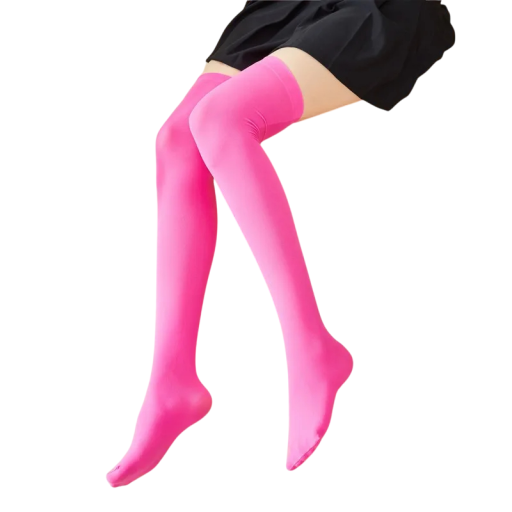 Dames strakke elastische kniekousen Elastische kniekousen Elegant boven de knie Comfortabele lange sokken Stijlvol accessoire bij je outfit
