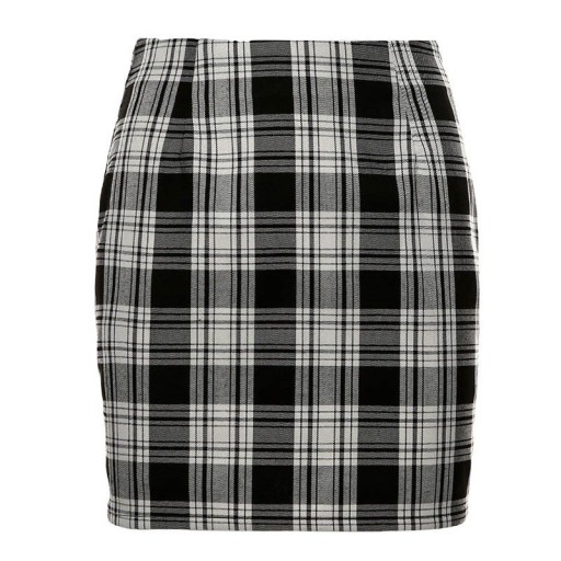 Dames strakke mini rok met zwart-wit geruit patroon Strak model van rekbare stof Polyester en spandex