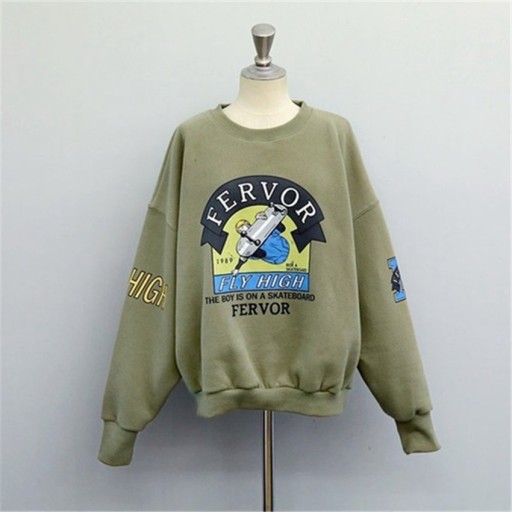 Dames sweatshirt met print A31