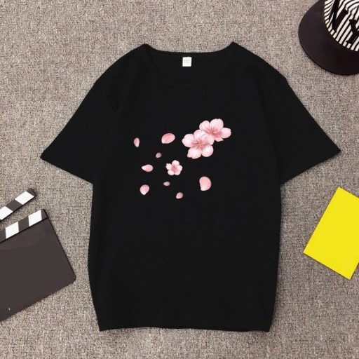 Dames T-shirt met bloemenprint A1303