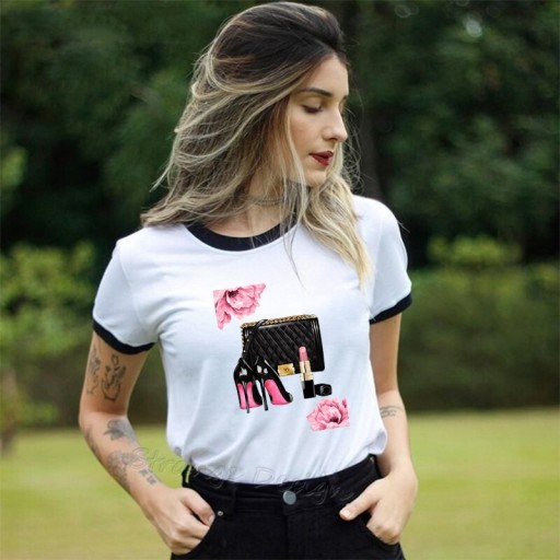 Dames T-shirt met modieuze print