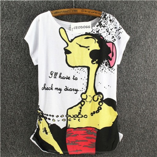 Dames T-shirt met opdruk A1230