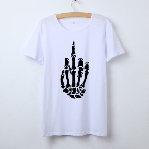 Dames T-shirt met skeletmotief