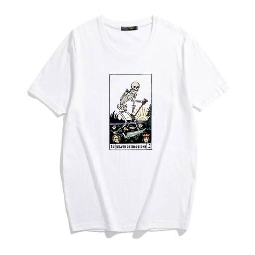 Dames T-shirt met skeletprint