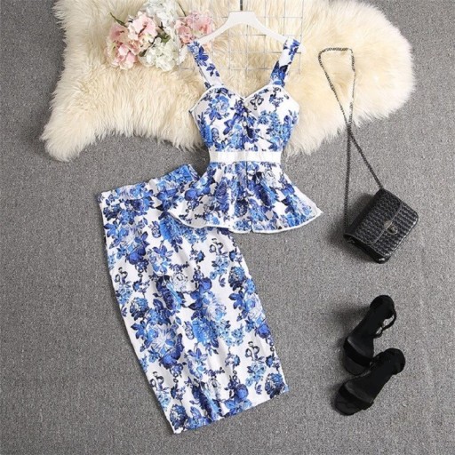 Dames top en rok B994