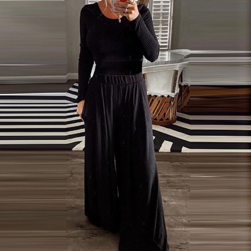 Dames top met lange mouwen en broek B1084