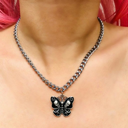 Dames vlinder ketting D393