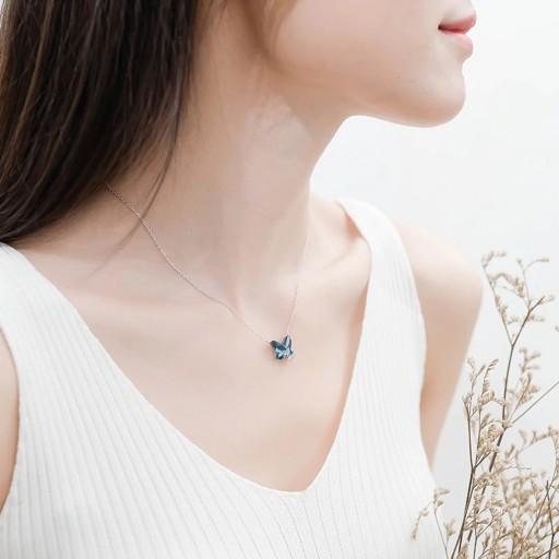 Dames vlinder ketting G495