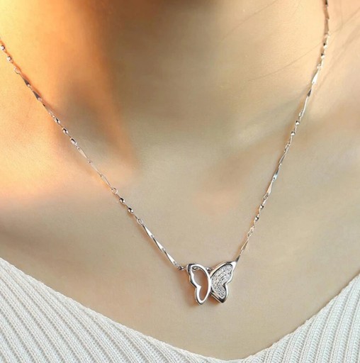 Dames vlinder ketting G582