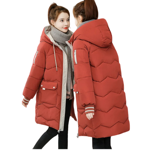 Dames winterjas met capuchon