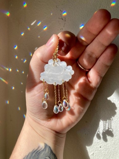 Dames wolk oorbellen
