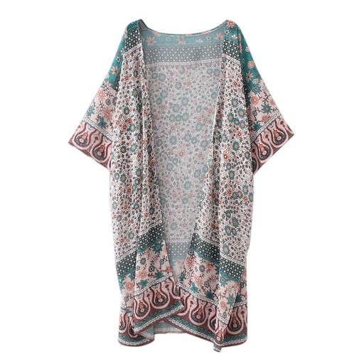 Dames zomerponcho met patroon