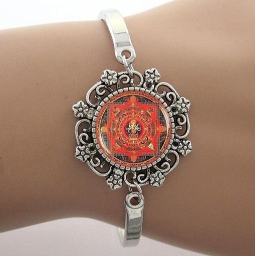 Damesarmband met mandala H584