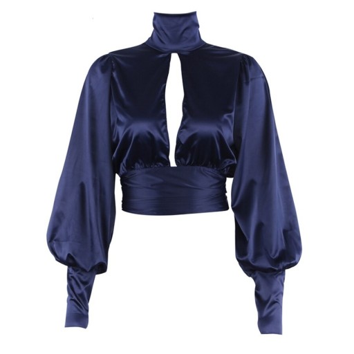 Damesblouse met grote halslijn