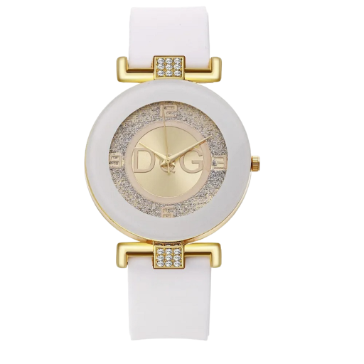 Dameshorloge met gouden decoratie