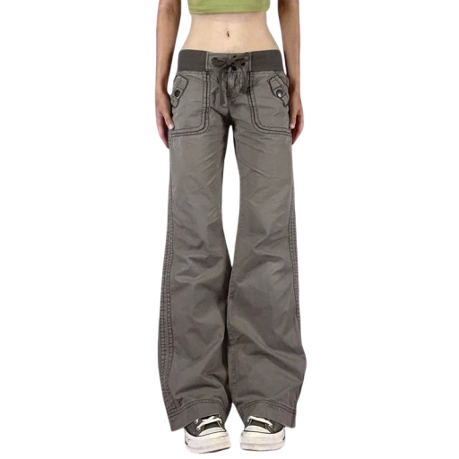 Damesjeans grijs Met zakken Katoen Polyester Spandex Elastisch Slim fit Comfortabele moderne broeken voor dagelijks gebruik