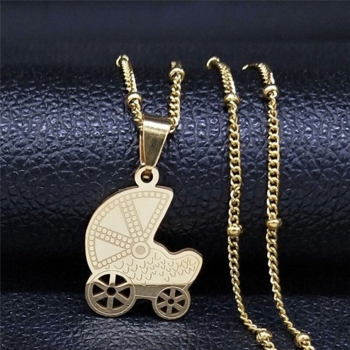 Damesketting met kinderwagen