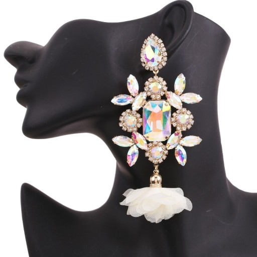 Damesoorbellen met kristal G1239