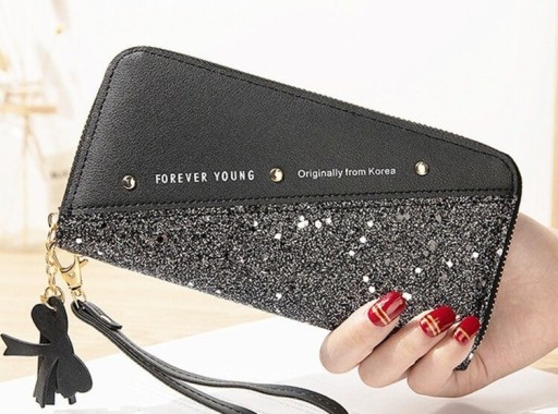 Damesportemonnee met strass steentjes